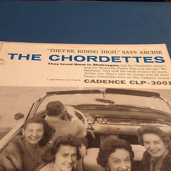 The Chordettes Vinyl Record - Blue Cover - Picture 2 of 7